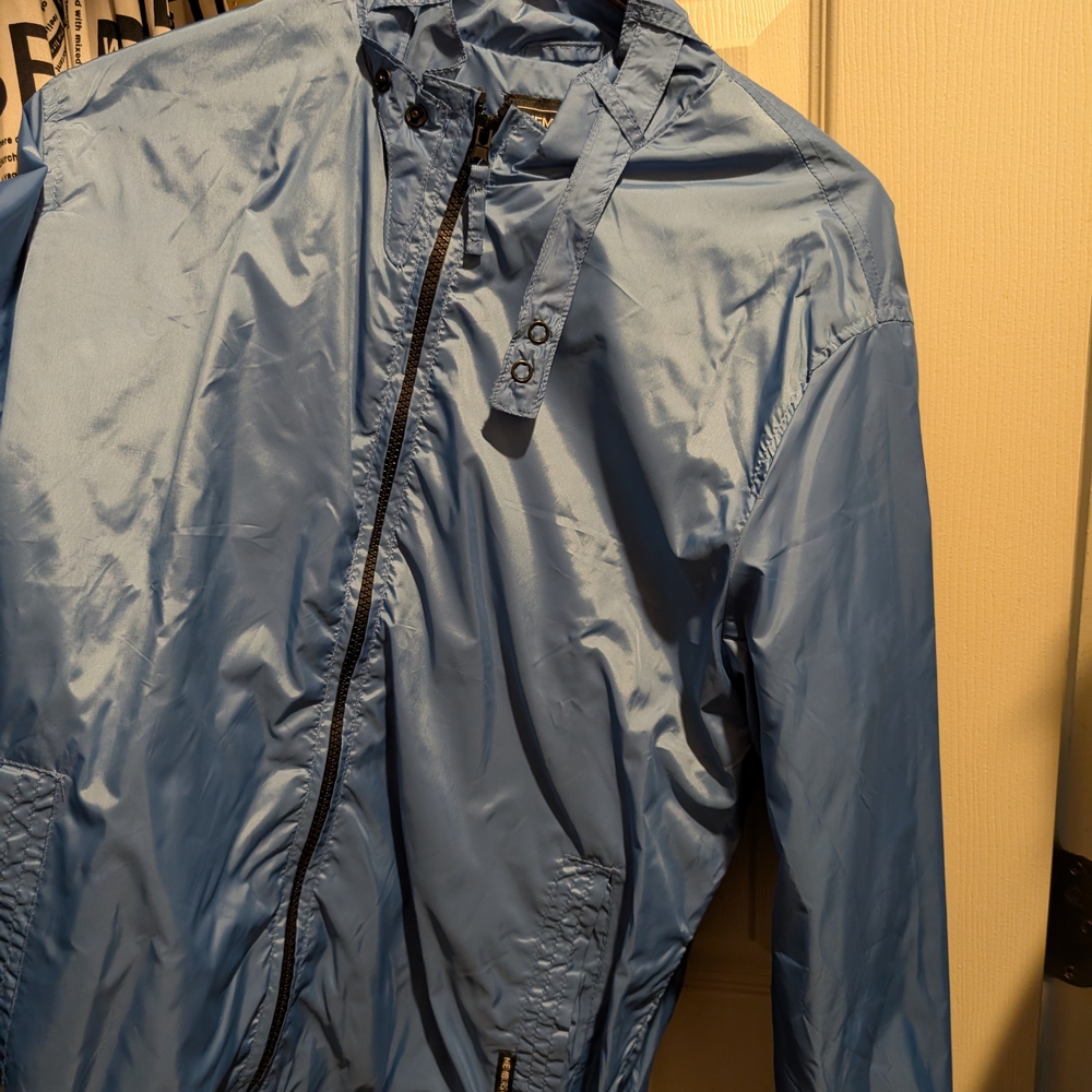 Light Blue Windbreaker Jacket - image 4